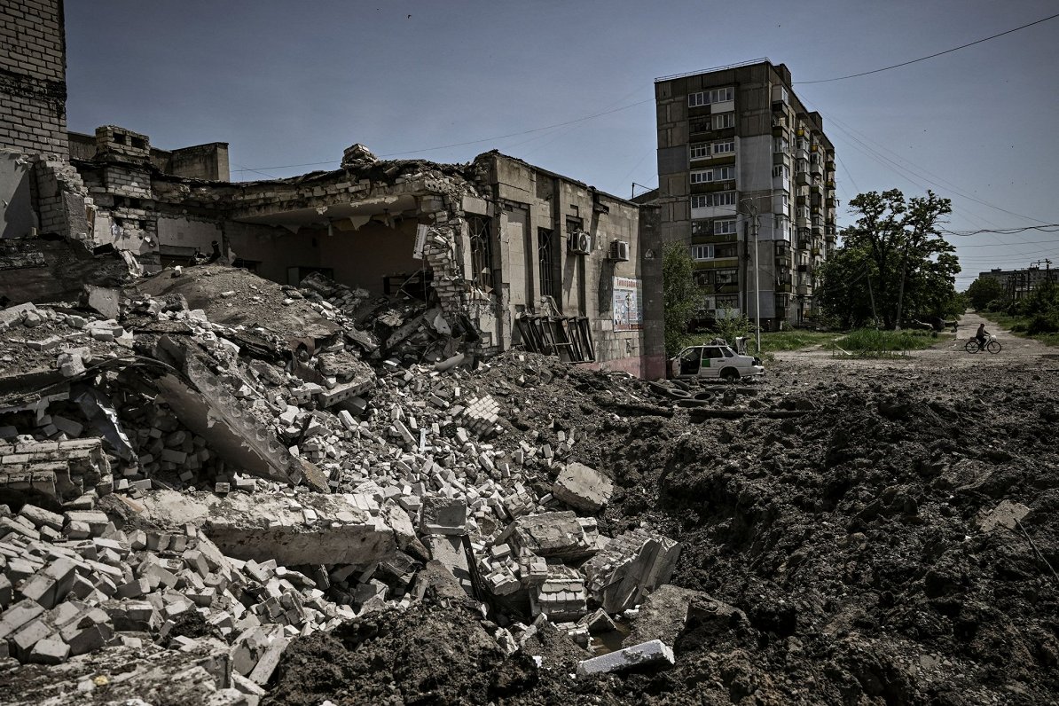 Разрушения в Лисичанске