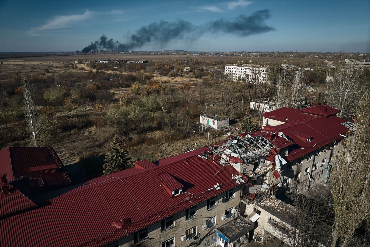 Украинские военнослужащие в районе Авдеевки