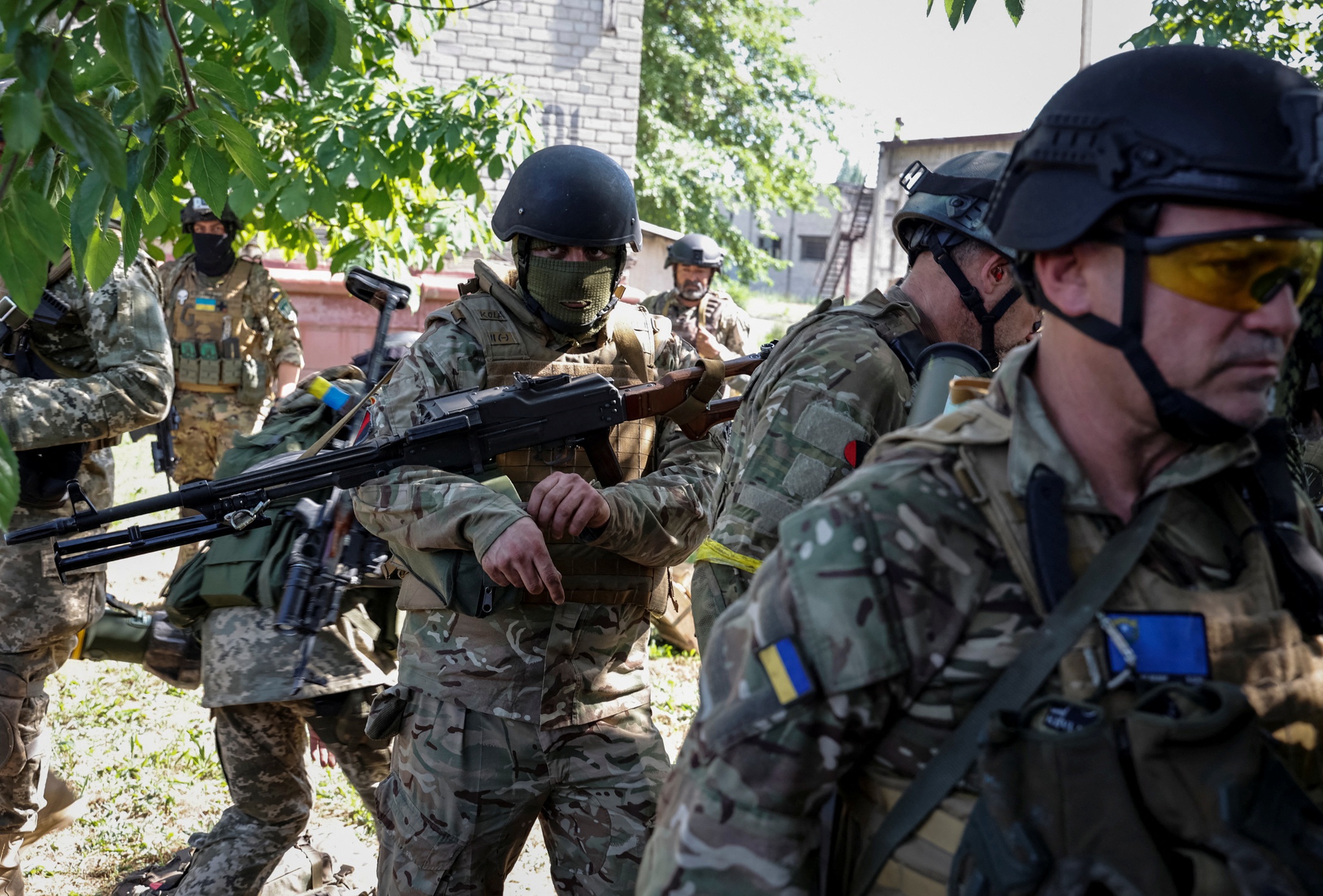 Украинские военнослужащие в районе Северодонецка